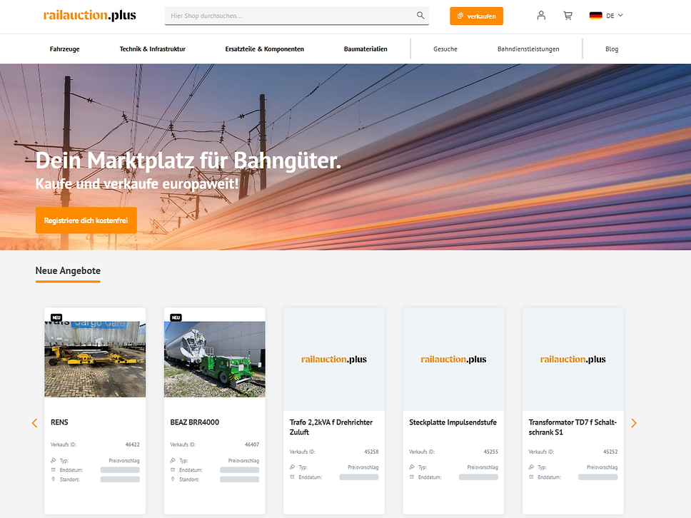 railauctionplus Screenshot